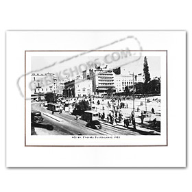 Vintage Greek City Photos Attica - City of Athens, Syntagma Square (1952)