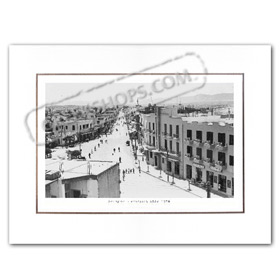 Vintage Greek City Photos Peloponnese - Corinthia, Loutraki, Main Road (1950)