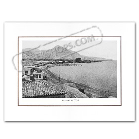 Vintage Greek City Photos Peloponnese - Corinthia, Xilokastro, beach view (1933)