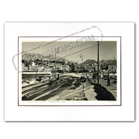 Vintage Greek City Photos Peloponnese - Achaia, Patras, port view (1950)