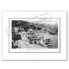 Vintage Greek City Photos Peloponnese - Achaia, Aigion, port view (1907)