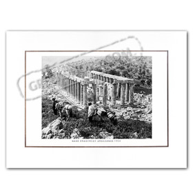 Vintage Greek City Photos Peloponnese - Helia, Olympia, Temple of Apollo (1904)