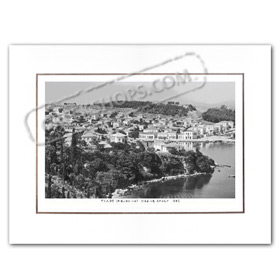 Vintage Greek City Photos Peloponnese - Messinia, Navarino - Pylos, City view (1950)