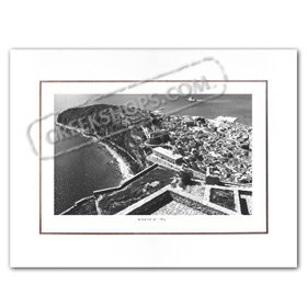 Vintage Greek City Photos Peloponnese - Argolida, Nafplion, View from Palamidi (1960)