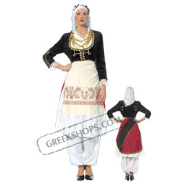 Crete Girl Costume for ages 6-14 Style 227401