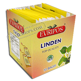 Evripos Greek Linden (Flamouri - Tilio) Tea in Tea Bags (10 per pack)