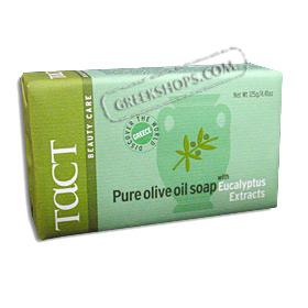 Tact Pure Olive Oil Soap with Eucalyptus Extract (4.41oz)