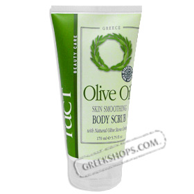 Tact Pure Olive Oil Body Scrub with Natural Olive Stone Grounds (5.75oz)