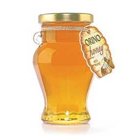 ORINO Flower and Thyme Greek Honey, 400gr Jar, Crete