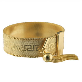 Greeks Greek Products Gold Jewelry The Prestige Greeks Greek Products Gold Jewelry The Prestige Collection Overlay Key Adjule Bracelet With Tel