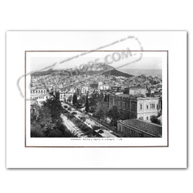 Vintage Greek City Photos Attica - City of Athens, Lycabettus - Tositsa Street (1950)