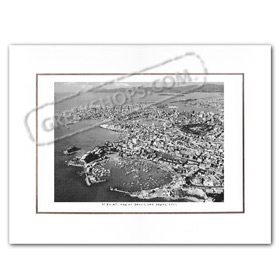 Vintage Greek City Photos Attica - Pireaus, Aerial View (1960)