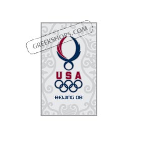 USOC Beijing USA House Pin Team Logo USC-1216 