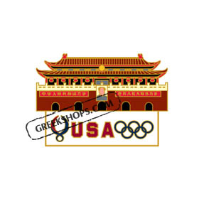 USOC Beijing USA House Pin Tian'anmen Gate USC-1221 