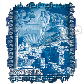 Greece Collage with Venetian Castle and Aphrodite Style D239