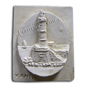 Ancient Greek Chania Lighthouse Magnet