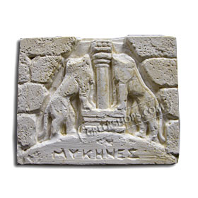 Ancient Greek Lions' Gate Magnet