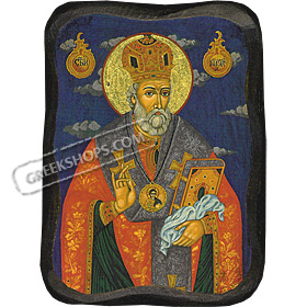 Orthodox Saint - Saint Nicholas the Russian - 8x11cm Handcarved