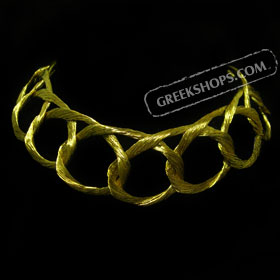 18k Gold Overlay Bracelet - Hand Braided Wire