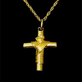 Large Gold Plated Greek Cross 