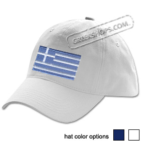 Adjustable Baseball Cap - Greek Flag