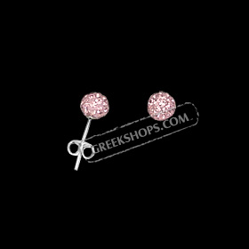 The Rio Collection - Swarovski Crystal Ball Post Earrings Pink (6mm)