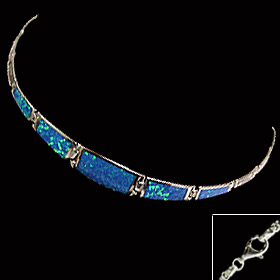 The Neptune Collection - Sterling Silver Bracelet - Opal & Greek Key Motif Links (3mm)