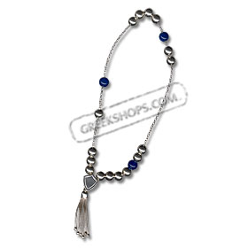 Sterling Silver Worrybeads - Sapphire
