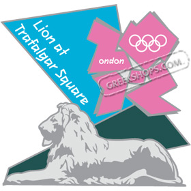 London 2012 Lion At Trafalgar Square Pin