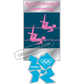 London 2012 Synchronized Swimming Pictogram Pin