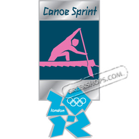 London 2012 Canoe Sprint Pictogram Pin