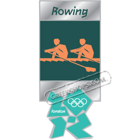 London 2012 Rowing Pictogram Pin