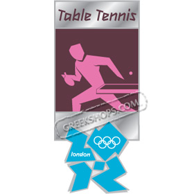London 2012 Table Tennis Pictogram Pin