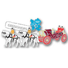 London 2012 Royal Carriage Oversized 2-3/4" Pin