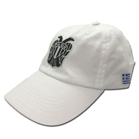 PAOK Thessaloniki Adjustable Baseball Cap. In White