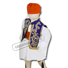 Tsolias Traditional Greek Costume for Boys Size 2-6 Style 644609