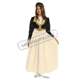 Black Velvet Top and Fez only for Amalia Girls Costume