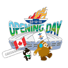 LIMITED EDITION Vancouver 2010 Mascots Opening Ceremony Pin