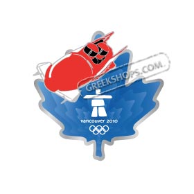 Vancouver 2010 Maple Leaf Bobsled Pin on Pin
