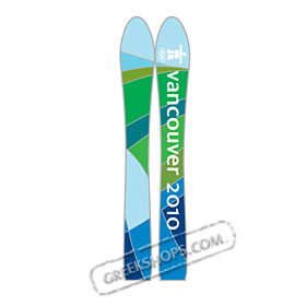 Vancouver 2010 Look of the Games Skis Pin 