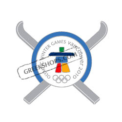 Vancouver 2010 Crossed Skis Pin