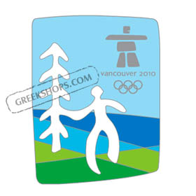 Vancouver 2010 Man & Tree Cut-Out Pin