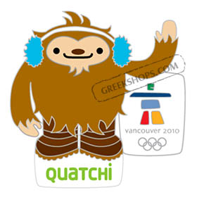 Vancouver 2010 Mascot Quatchi Pin