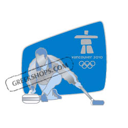 Vancouver 2010 Silhouette Curling Pin