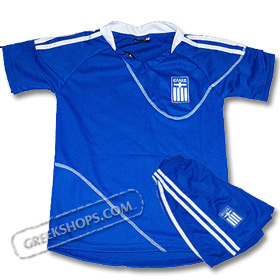 Children's Greek National Team World Cup 2010 Away Game Jersey w/ shorts Special 50% Off