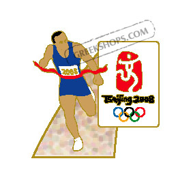 Beijing 2008 Athletics Runner Olympic Sports Pin