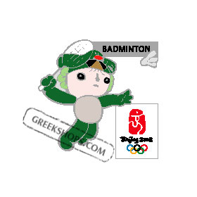 Beijing 2008 Nini Badminton Olympic Sports Pin