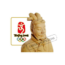 Beijing 2008 Sculpted Terra Cotta General Olympic Pin