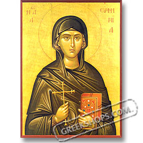 St. Efimia (7.5x10") Hand-made Icon