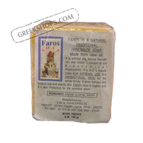 Faros Natural Traditional Greek Olive Oil Soap 100g